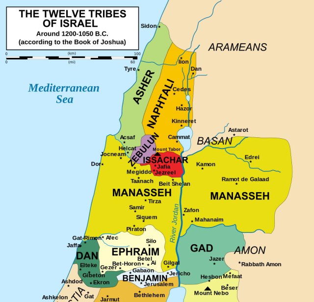zebulun &amp; naphtali map